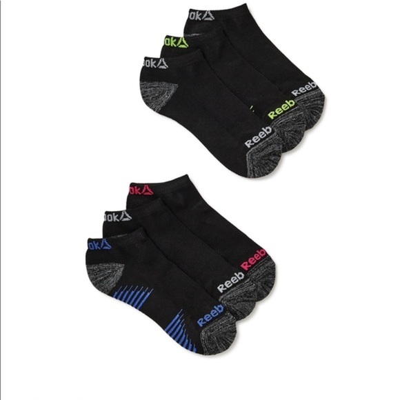 Reebok 6 Pack Ladies Low-Cut Socks Black 4… - Picture 3 of 7
